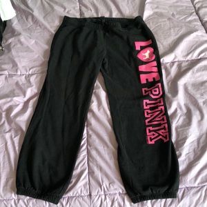 Victoria’s Secret PINK small black & pink sweats